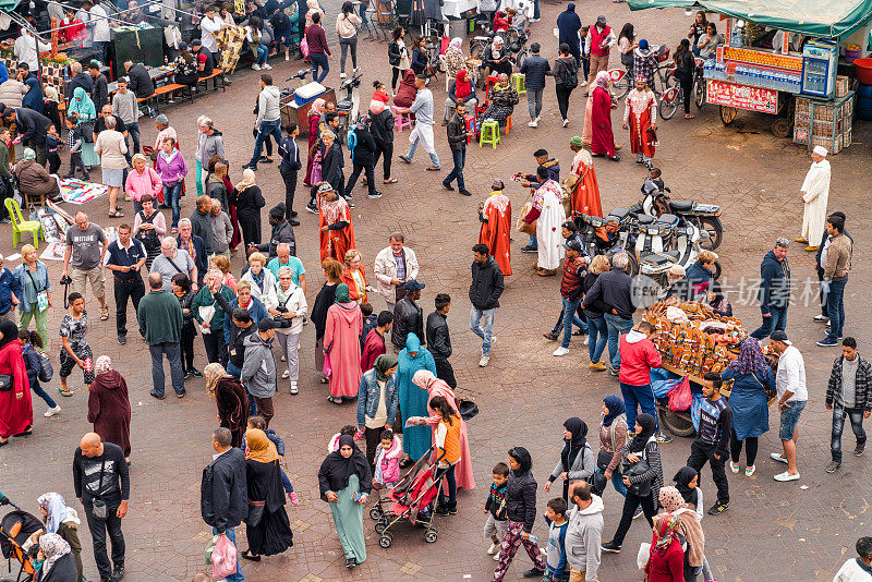 摩洛哥马拉喀什Djemaa El Fna广场